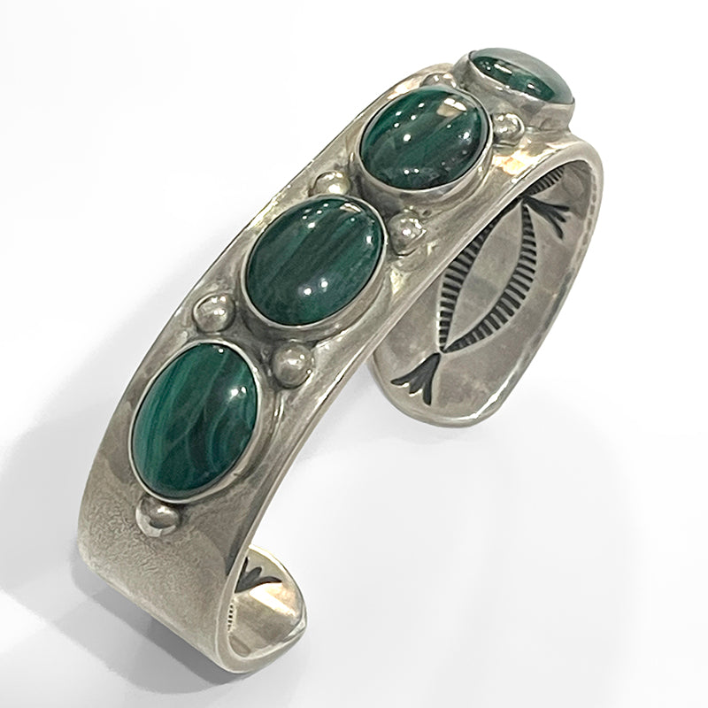 Malachite Cuff by Wilson Begay #1156