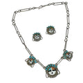 Vintage Zuni Inlay Necklace and Earrings #1162