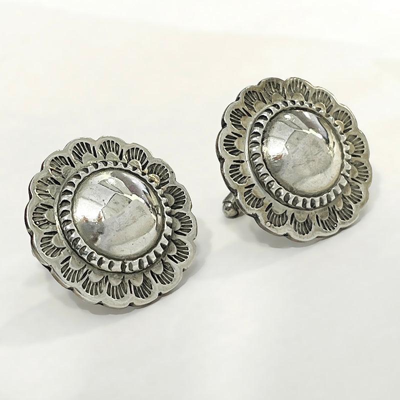 Highly Polished Sterling Silver Cufflinks Designed by Christian Wolf #1174