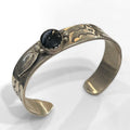 Black Onyx and Sterling Cuff #1224