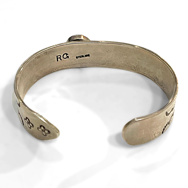 Black Onyx and Sterling Cuff #1224