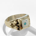 Mother of Pearl Inlay Ring by Veronica Benally #1295