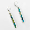 Turquoise Inlay "Stick" Earrings by Veronica Benally #1304