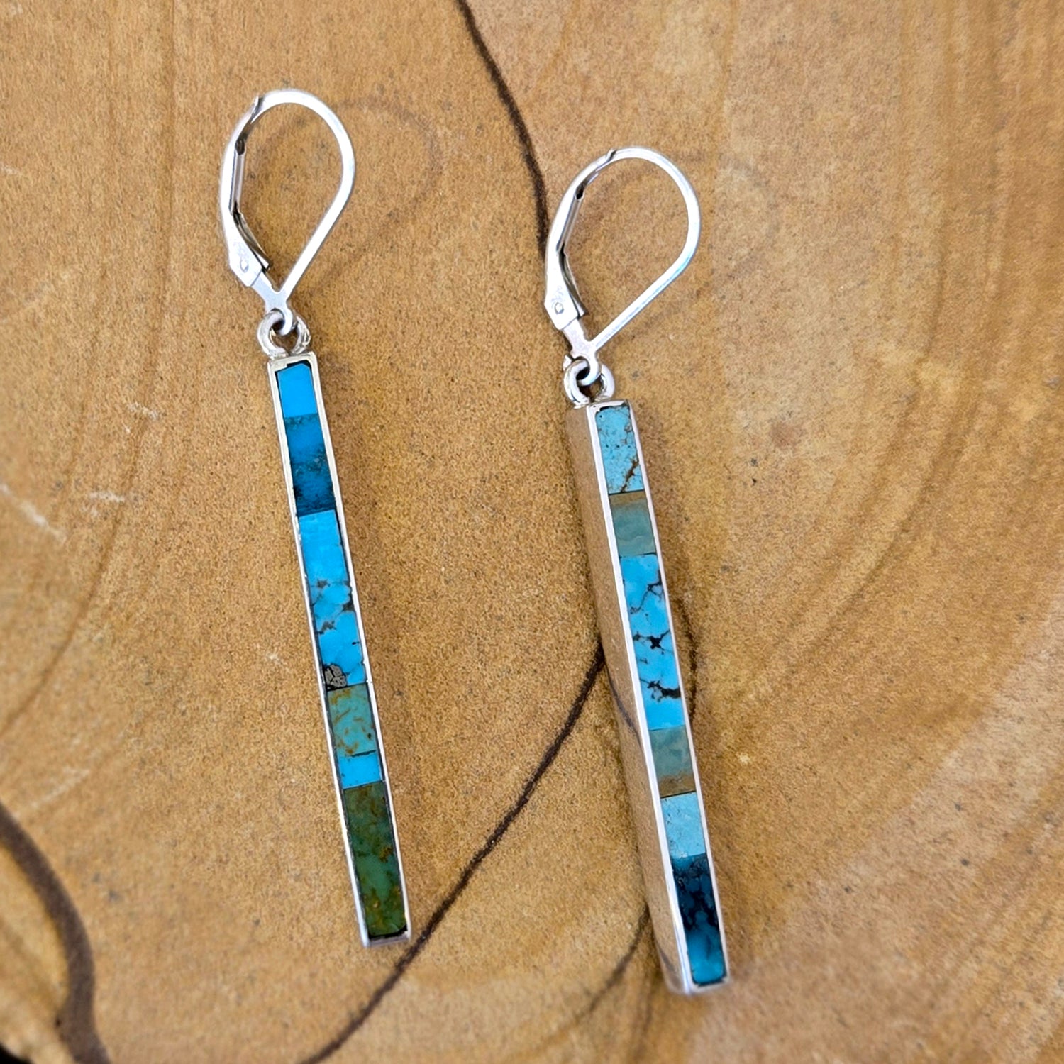 Turquoise "Stick Earrings" by Veronica Benally 1785