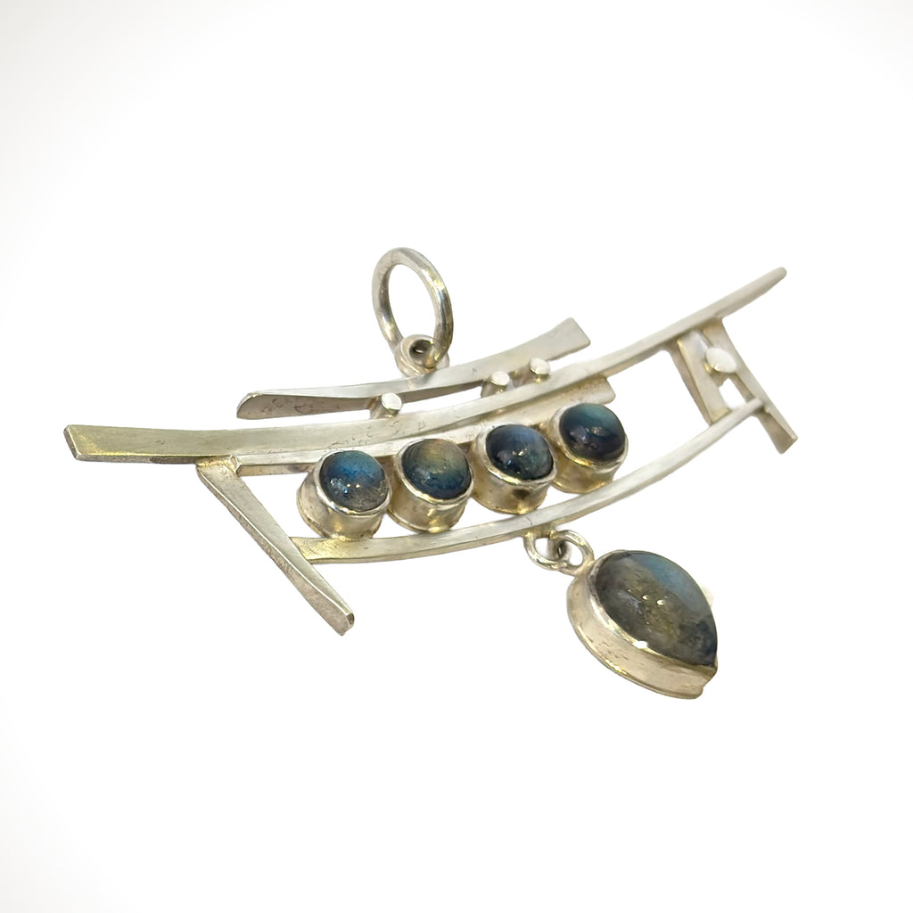 Sterling Silver Labradorite Pendant