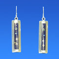 Lapis and Sterling Silver Inlay Earrings by Veronica Benally #204