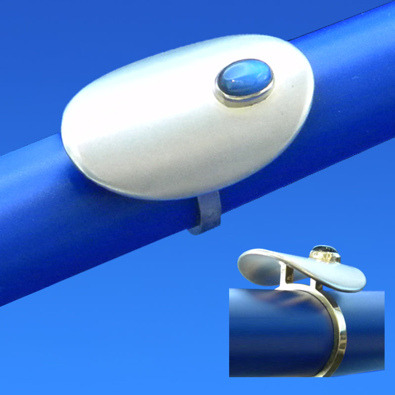 Rainbow Moonstone Ring by Lee Phillips #450-157