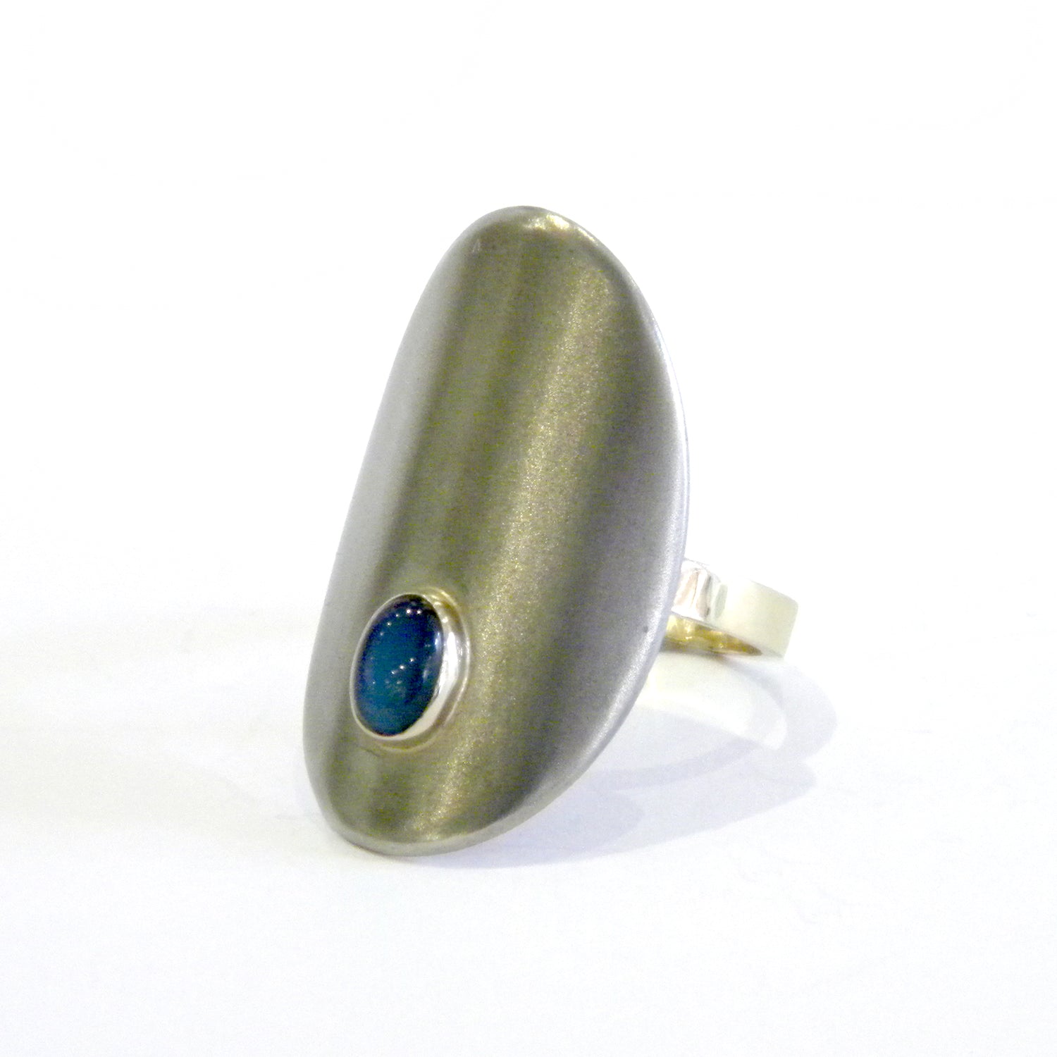 Rainbow Moonstone Ring by Lee Phillips #450-157