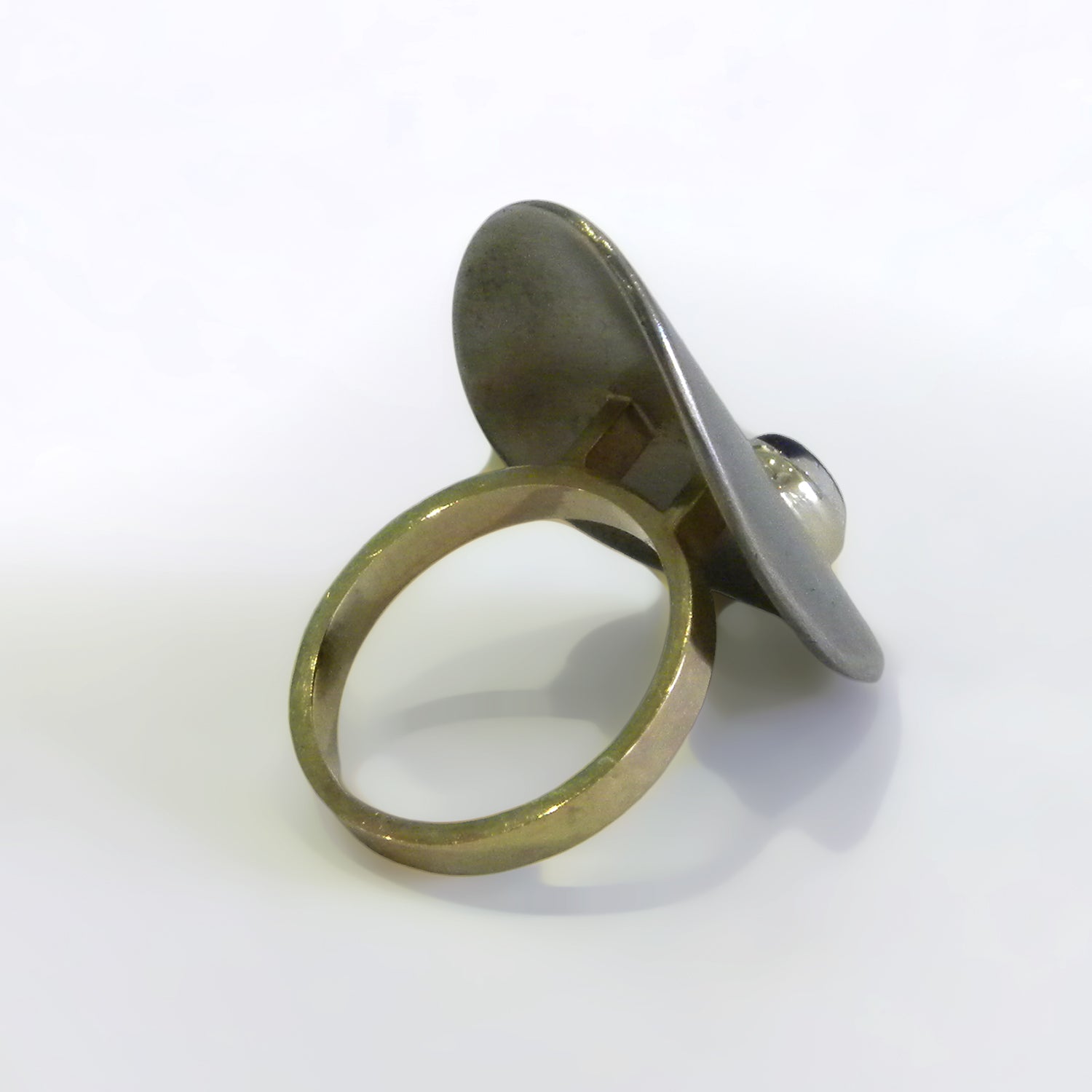 Rainbow Moonstone Ring by Lee Phillips #450-157