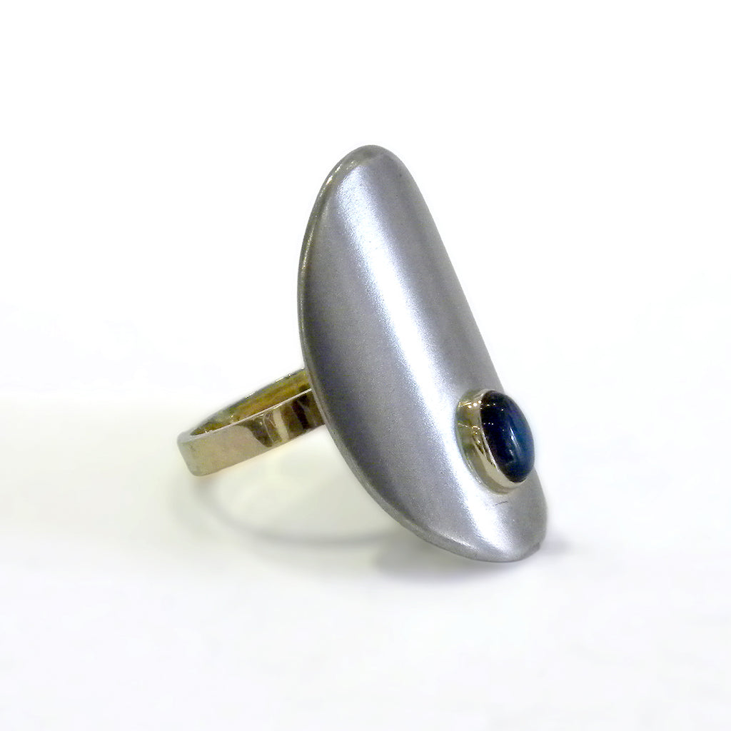 Rainbow Moonstone Ring by Lee Phillips #450-157