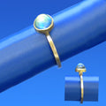 Rainbow Moonstone Ring  by Lee Phillips #452-464