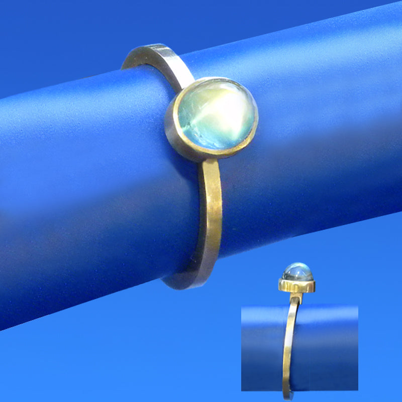 Rainbow Moonstone Ring  by Lee Phillips #454-463