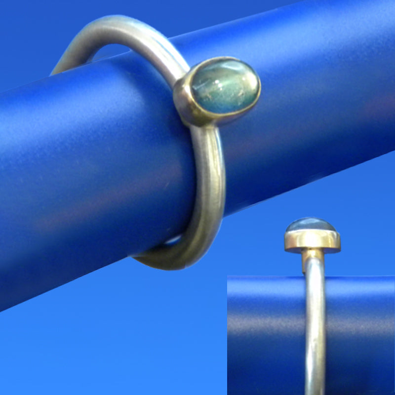 Rainbow Moonstone Ring by Lee Phillips #463-1193