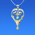 Diamond and Opal Pendant  by Lee Phillips #470-793B