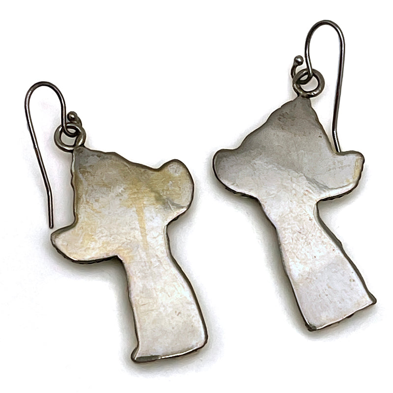 Vintage Zuni Rainbow God Earrings #747