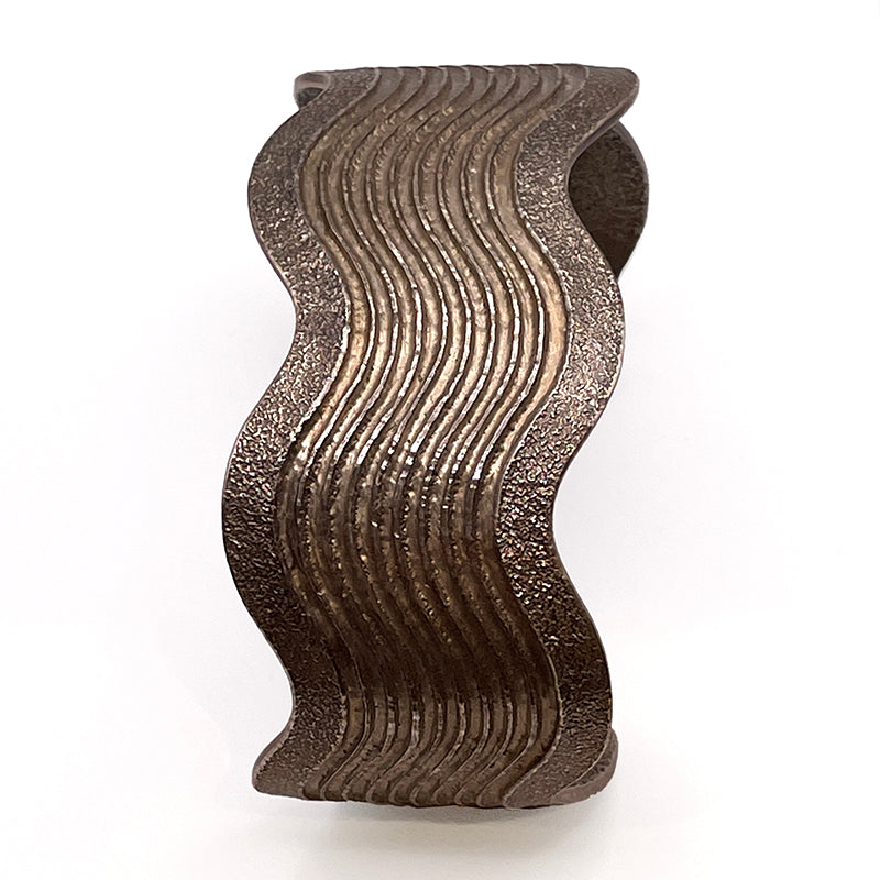Rippling Water Tufa Cast Cuff by Boyd Tsosie #762