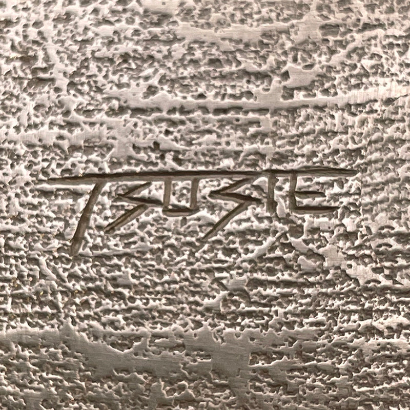 Sterling and 14k Gold Tufa Cast Bracelet by Boyd Tsosie #764