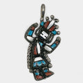 Zuni Rainbow Man Pendant Attributed to Herbert and Esther Cellicion #766