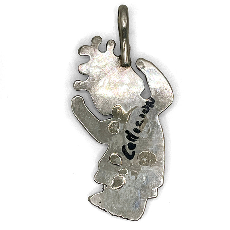 Zuni Rainbow Man Pendant Attributed to Herbert and Esther Cellicion #766