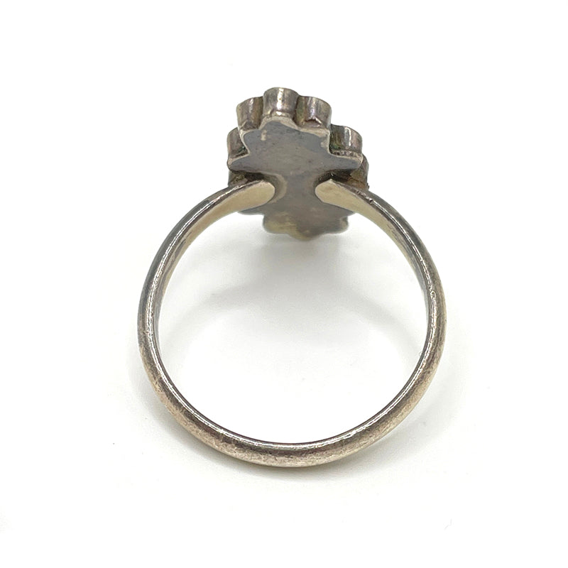 Zuni Flat-channel Turquoise Ring #778