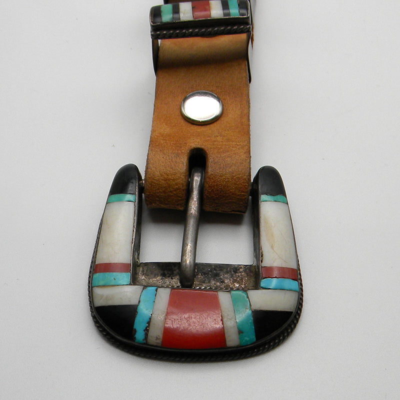 Early 4-piece Zuni Inlay Ranger Set #826