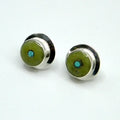 Serpentine Inlay Earrings by Veronica Benally #894