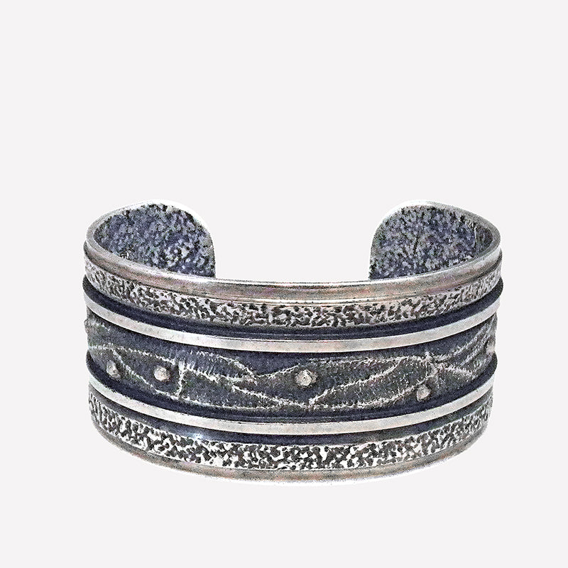 Sterling Silver Cuff by Edward Charlie #936