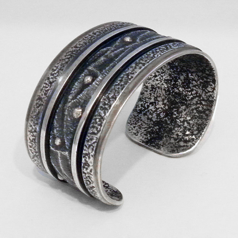 Sterling Silver Cuff by Edward Charlie #936
