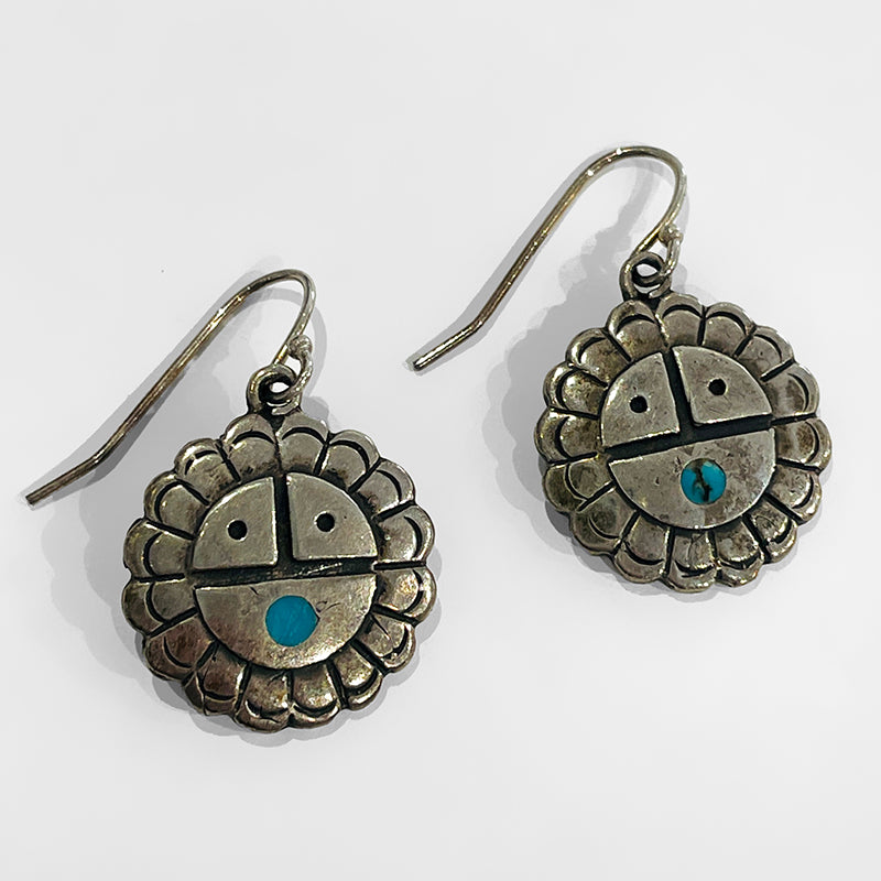 Vintage Sunface Earrings #948