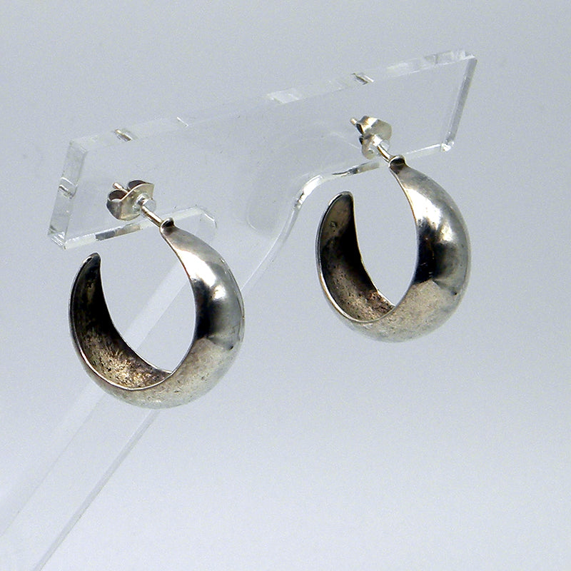 Sterling Silver Hoop Earrings #951