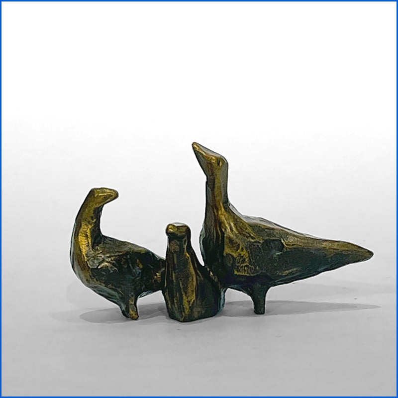 Bird Chat-Bronze by Jill Shwaiko #BC-B