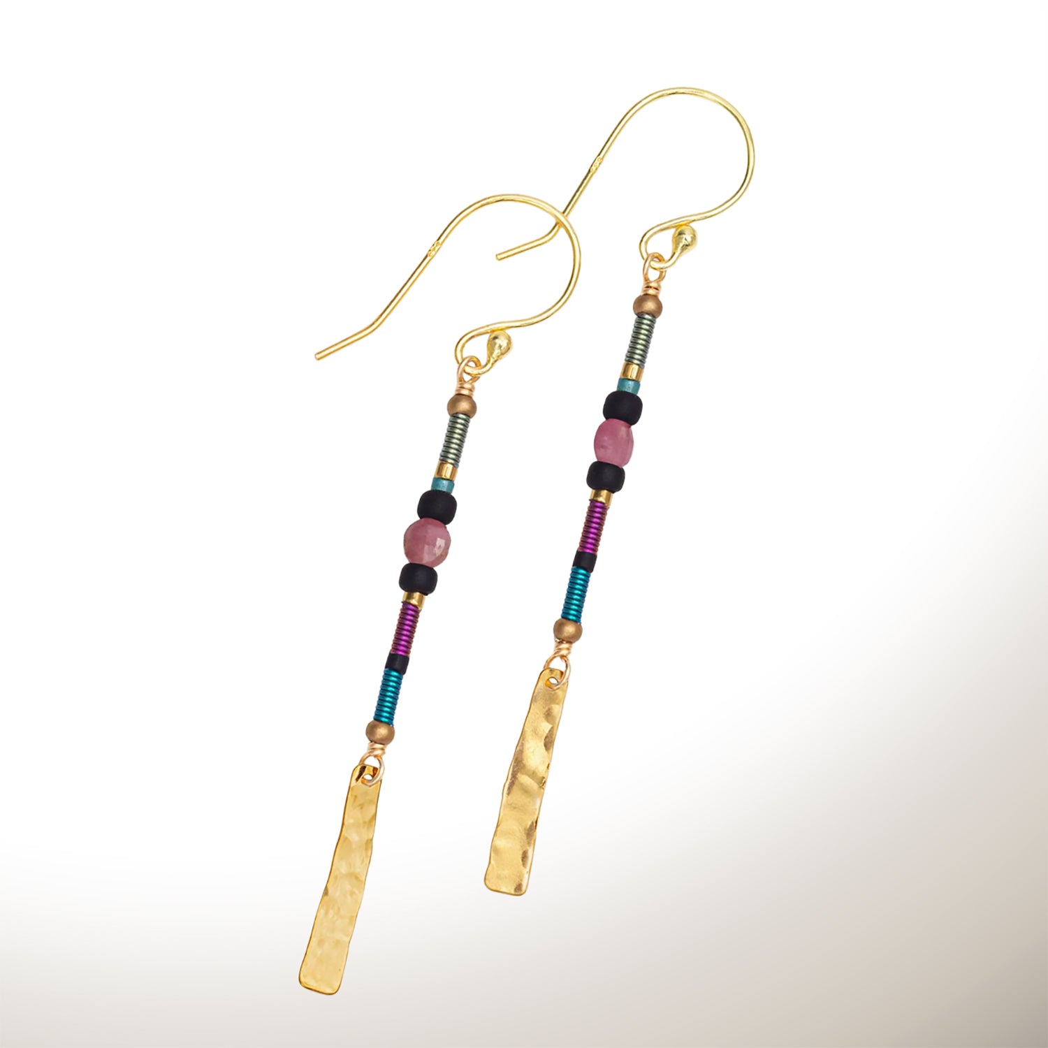 Dakota Stick Earrings - Desert Rose