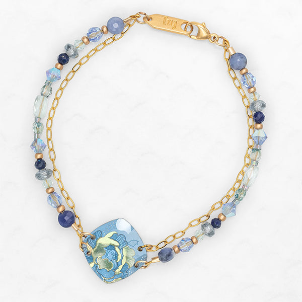 Elena Beaded Bracelet-Blue #1567