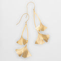 Ginkgo Earrings-Gold #1523