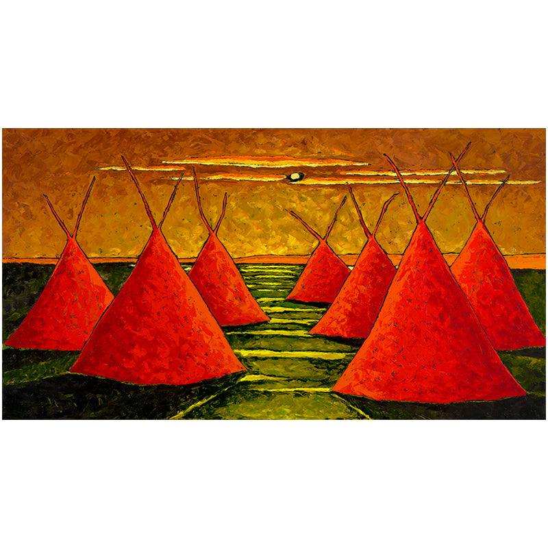 Moonlight on the Tepees by Jill Shwaiko #Tepees