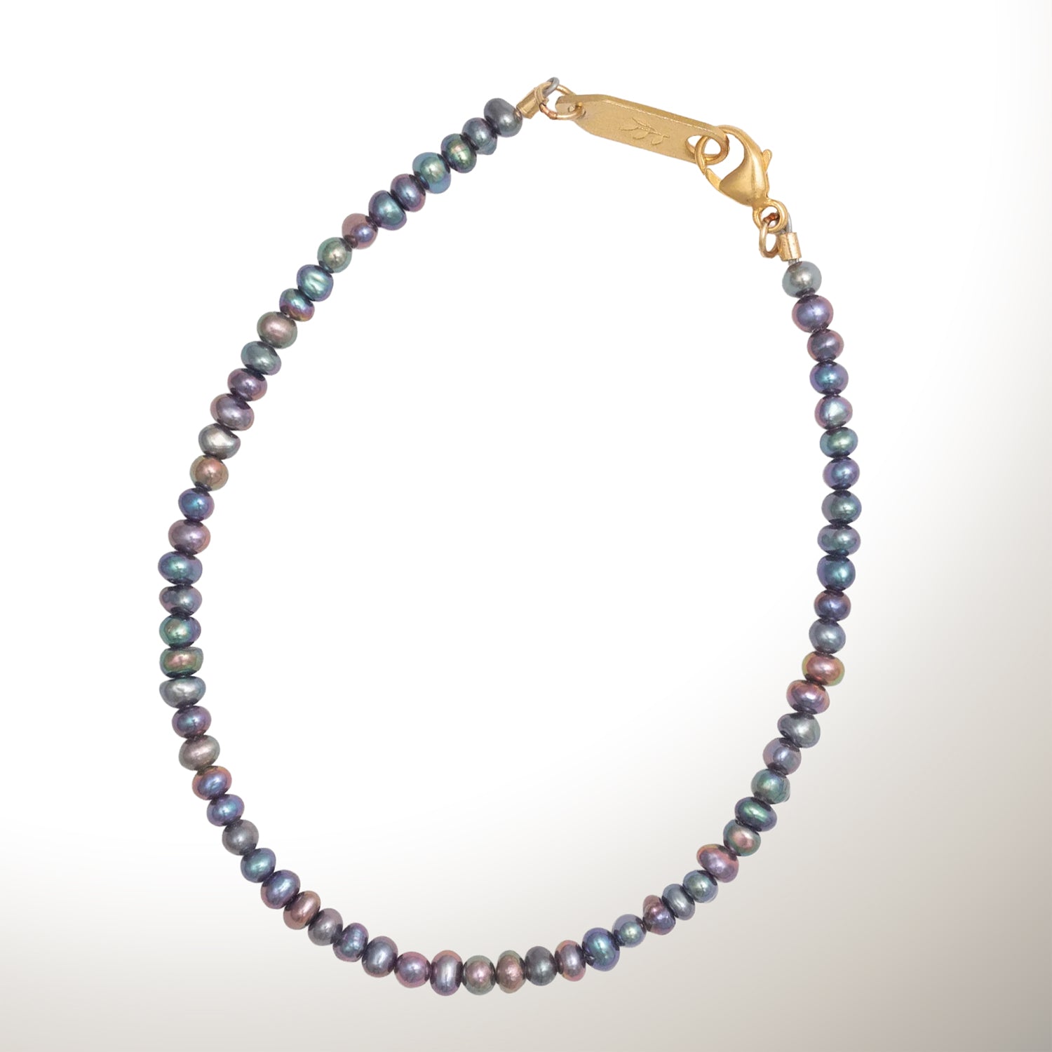 Phoebe Pearl Bracelet-Peacock