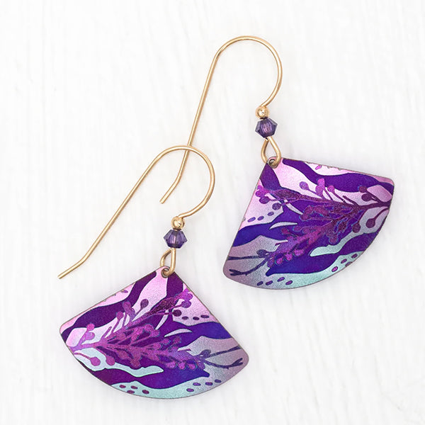 Sea Meadow Earrings Plum #1519