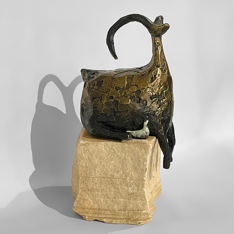 Seated Stargazer with Bird by Jill Shwaiko #SeaSG-Med-2