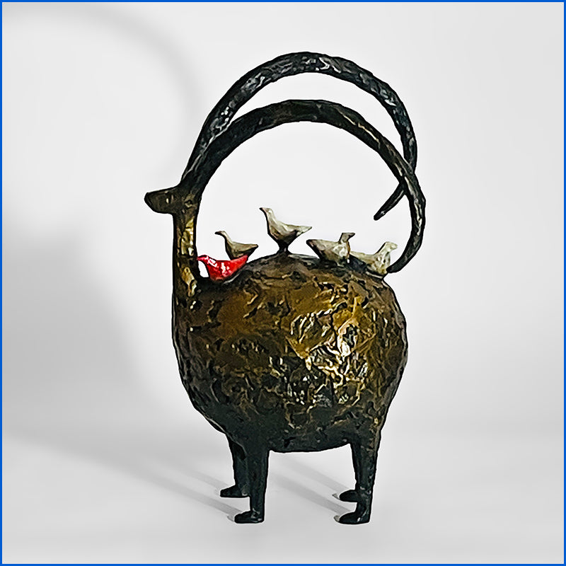 Well Rounded with a Red Bird by Jill Shwaiko #WR-RB